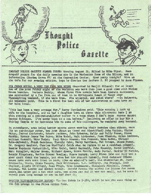 Thought Police Gazette (partial)